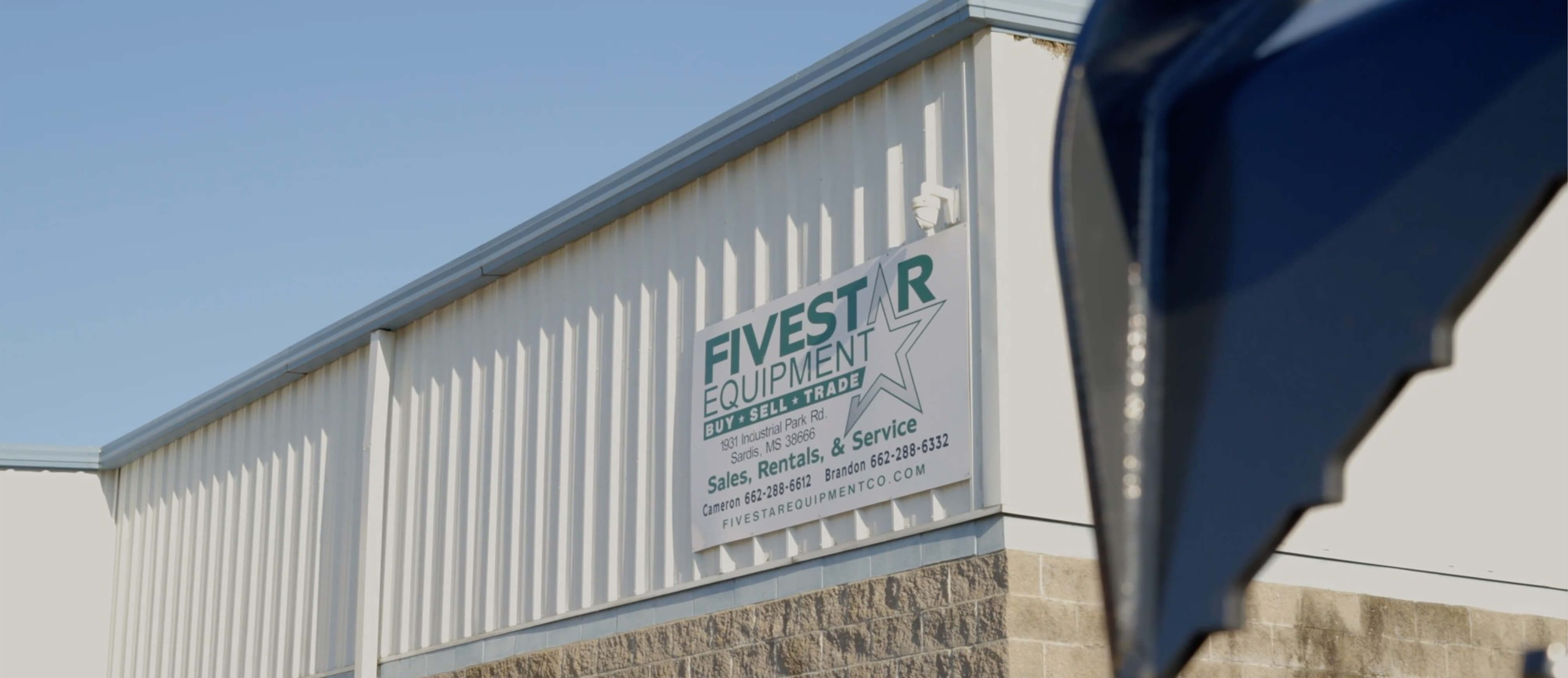 Logo of sign on building